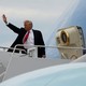 President Donald Trump boards Air Force One