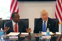 President-elect Donald Trump with Ben Carson