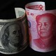 American dollar and Chinese yuan