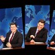 A selection of images of Colin Jost hosting “Weekend Update”