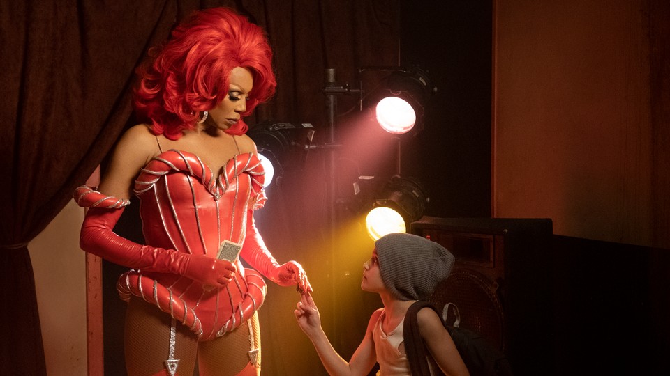 RuPaul and Izzy G. in 'AJ and the Queen.'