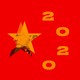 A version of the Chinese flag that imposes President Donald Trump's image and the number 2020 onto the stars
