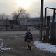 A boy goes to school in the village of Varvarovka, eastern Ukraine.