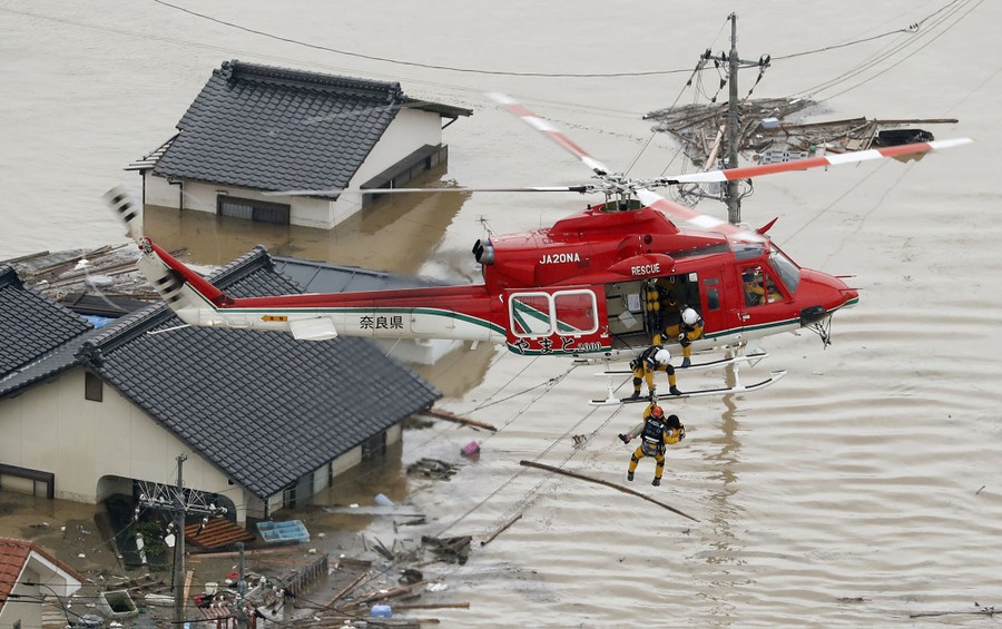 Photos Death Toll Reaches 200 In Devastating Japan Floods The Atlantic