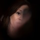 A blurred image of Kamala Harris
