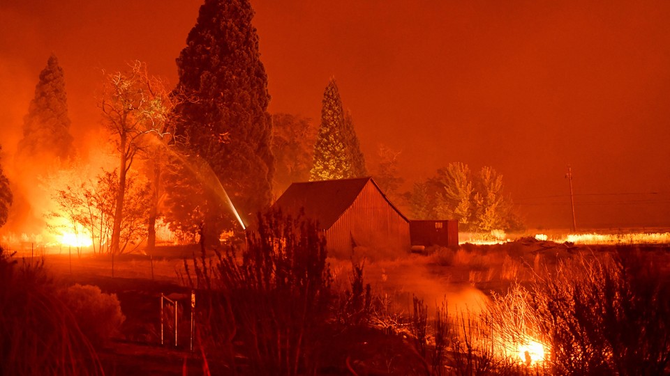 The Dixie Fire near Janesville, California, in 2021