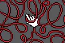 An illustration of red wires tightening around a cursor