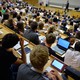 Students in a lecture hall
