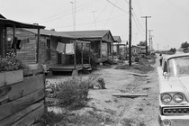 A road in Mississippi in the 1960s.