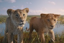Two lion cubs in “Mufasa”
