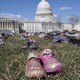 a pair of shoes outside the Capitol