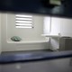 A jail cell in an enhanced supervision housing unit on Rikers Island, seen through a slot in the door