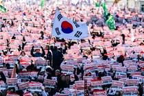 A protest in South Korea