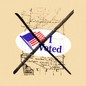 An illustration showing an "I Voted" sticker crossed out