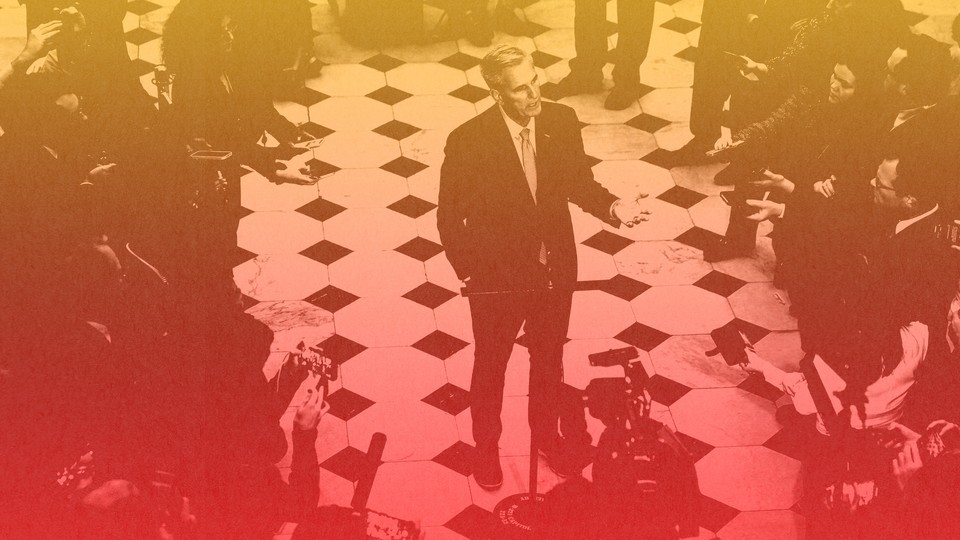 McCarthy in Congress, filtered through red