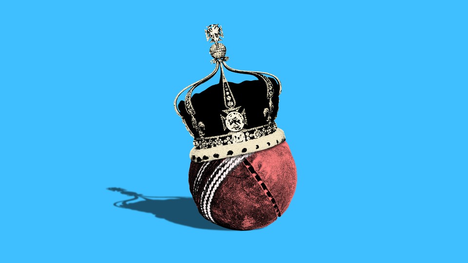 Crown on a cricket ball