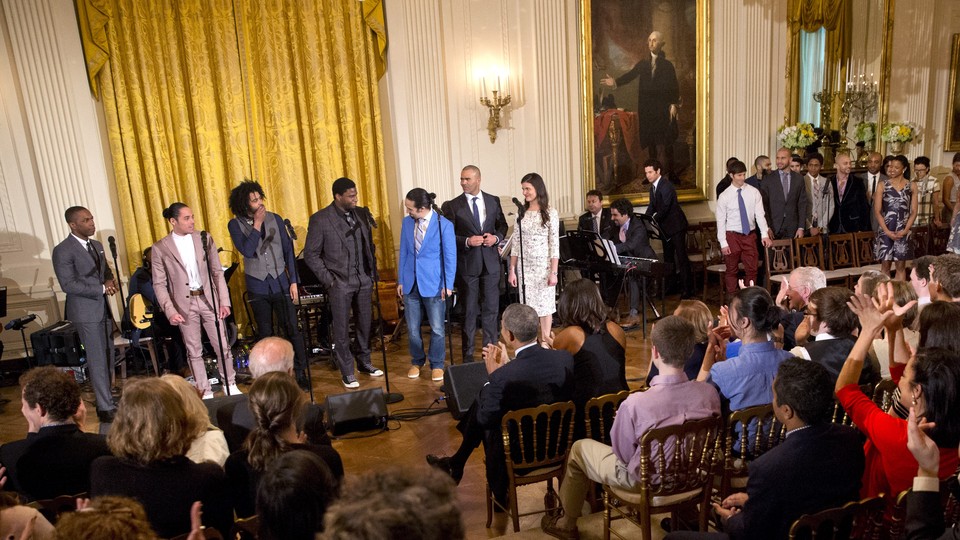 Hamilton cast performs cheap at white house