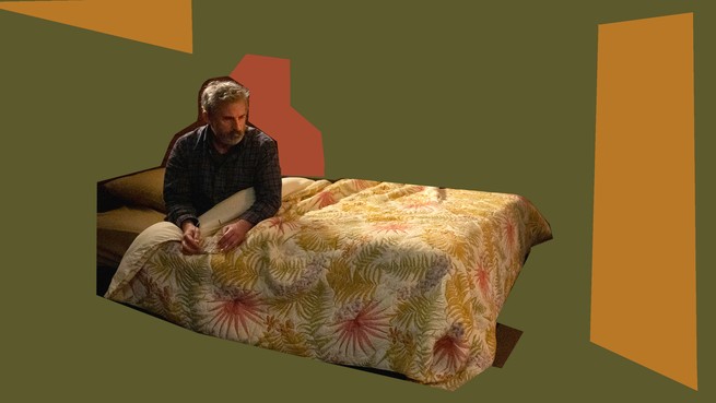 Steve Carell in bed