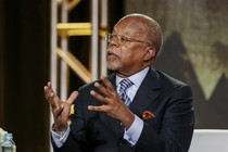 Henry Louis Gates Jr. speaking on a panel