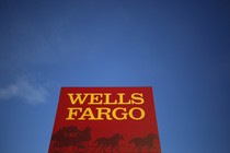 A Wells Fargo sign