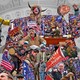 collage of insurrectionists in Capitol building