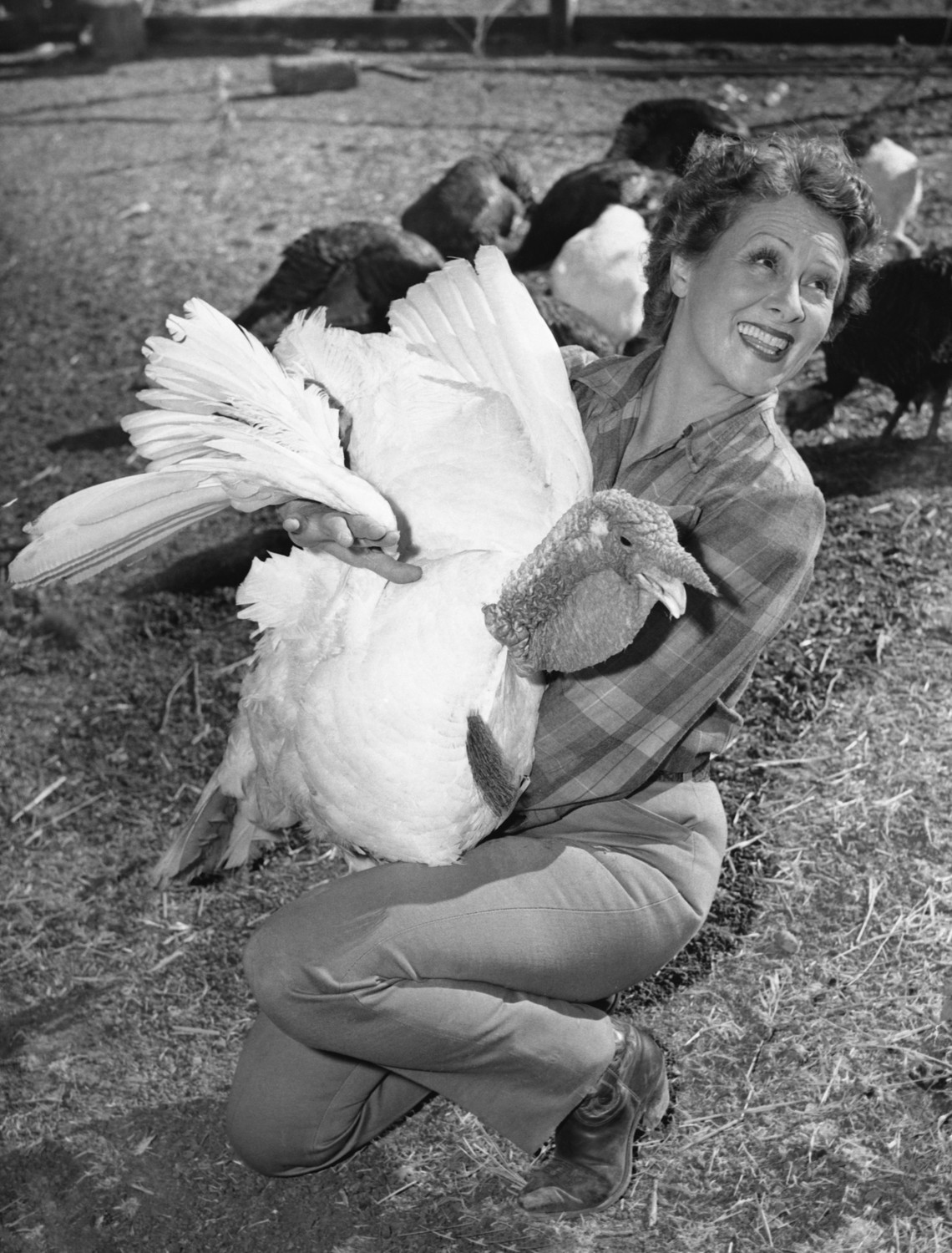 Women Smiling With Turkeys - The Atlantic