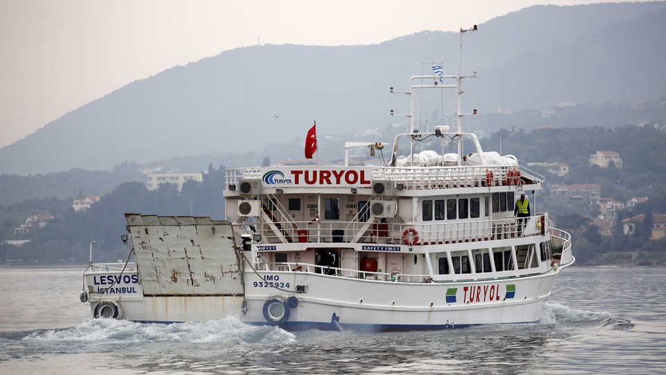 A Second Ferry of Migrants Leaves Greece for Turkey The Atlantic