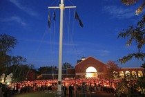 A vigil of hope at Maine Maritime Academy for the missing crew of El Faro on October 6, 2015.