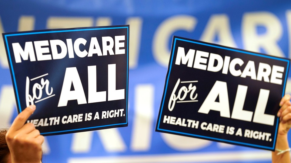 Signs promoting Medicare for All