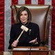 Nancy Pelosi holding a gavel