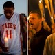 Left: A vigil for George Floyd. Right: The Unite the Right rally.
