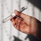 Semaglutide injection pen or cartridge pen for diabetics and weight loss in female hand.