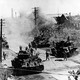 North Korean tanks in Seoul during the Korean War.