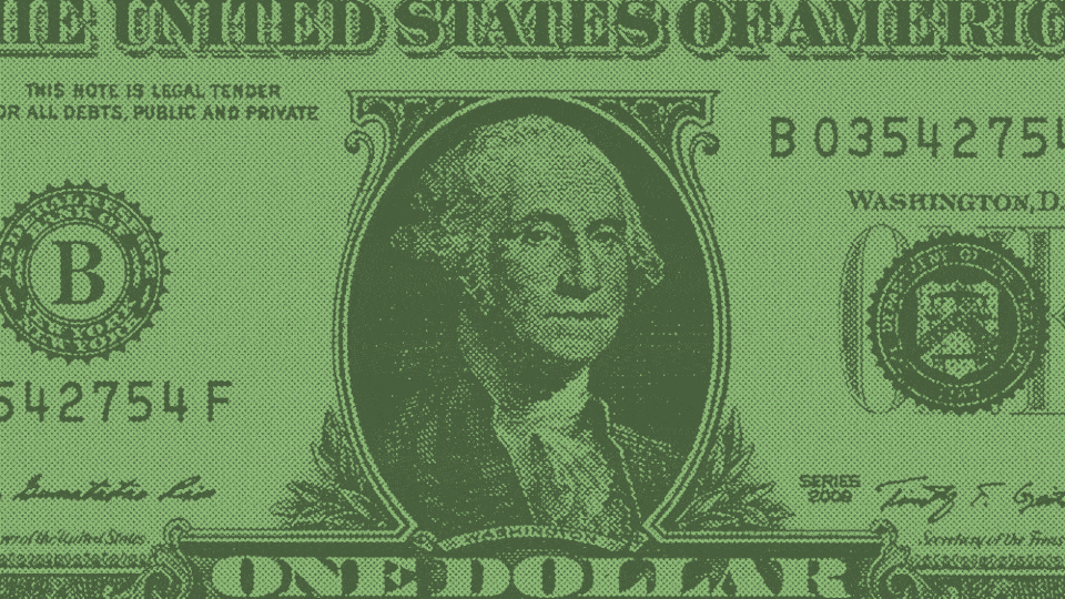 GIF of a disappearing dollar bill