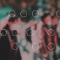 An abstract illustration of blurry people with shapes in the foreground.