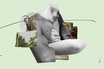 collage of body parts and military uniform