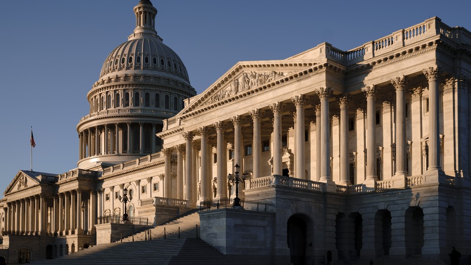 The Senate side of the U.S. Capitol