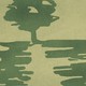illustration of green tree casting long shadows