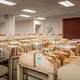 Carts containing documents sit organized at the IRS Processing Facility in Texas