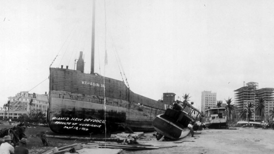 The aftermath of the Great Miami Hurricane of 1926