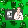A cartoon doctor puts a stethoscope to his own chest in front of a background of green gummy bears.