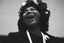 The gospel singer Mahalia Jackson sang during the memorial service for Martin Luther King Jr. in 1968.