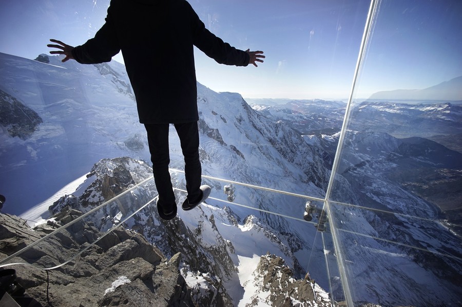 Step Into The Void Above The French Alps The Atlantic