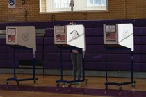 A voting booth