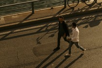 Two men walking