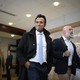 Vivek Ramaswamy smiles at the cameras as he arrives at the U.S. Capitol