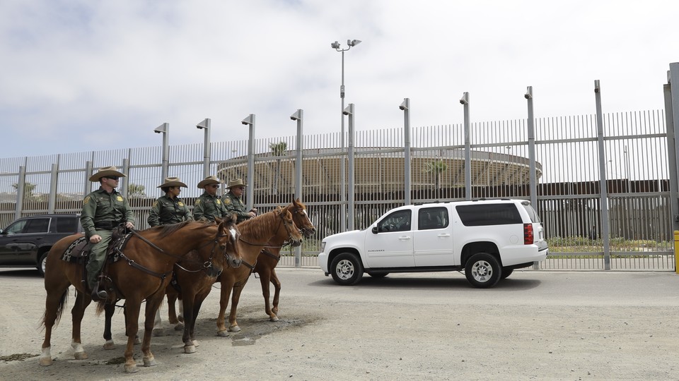 Border Patrol agents near Tijuana, Mexico