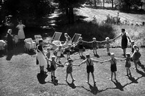 Children at a Lebensborn home in Germany, 1945