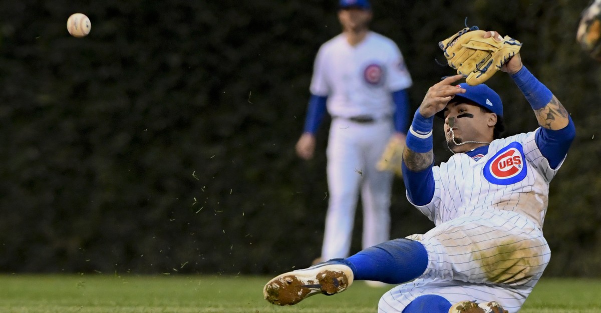 Javier Baez slides into 3rd  Best funny pictures, Best fails, Funny gif