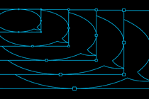 Simple illustration of a text-chat bubble, repeated at different sizes